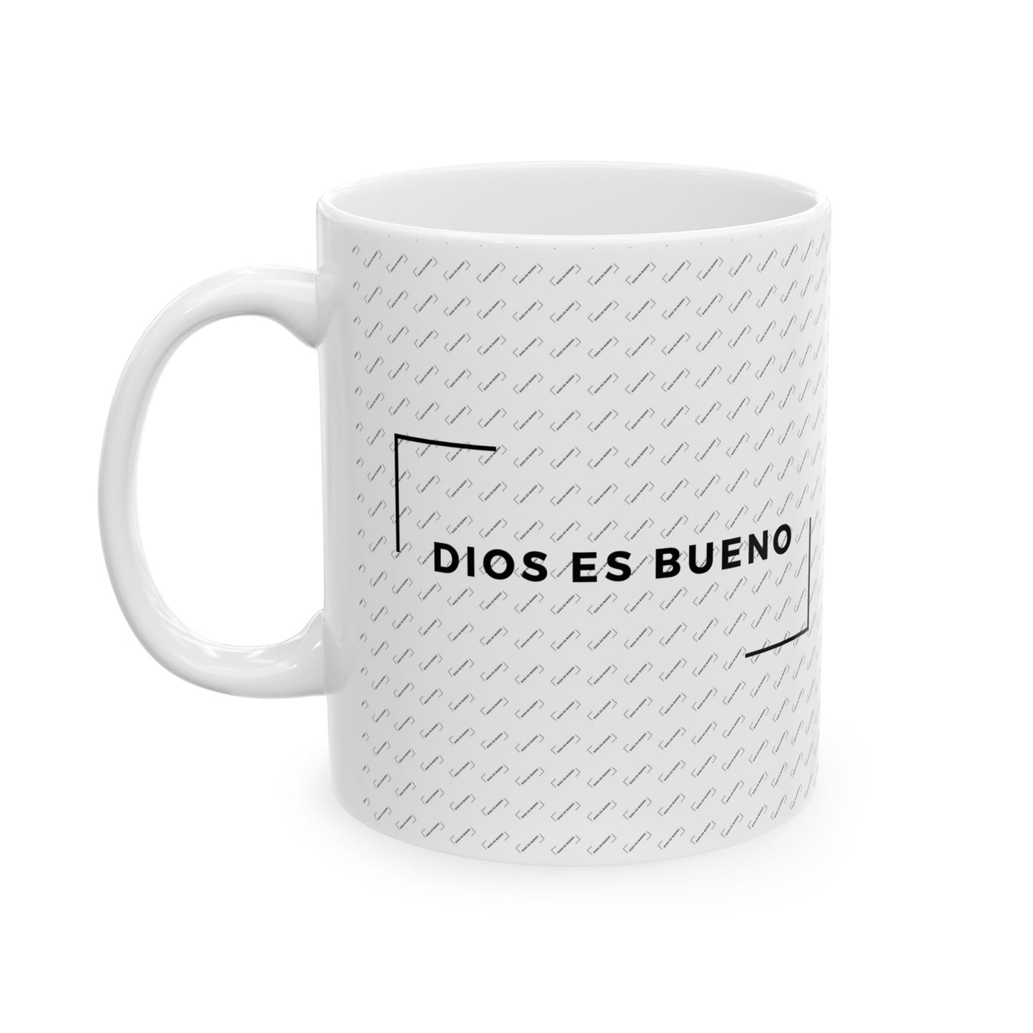 Taza de cerámica minimalista moderna "Dios es Bueno"- 11oz y 15oz - Perfecta para los amantes del café