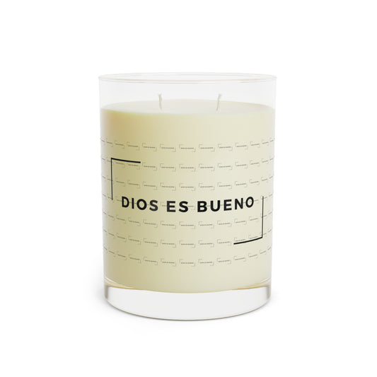 Vela aromática inspiradora – Dios Es Bueno, 11oz de vidrio